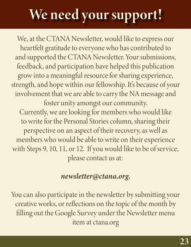 CTANA Newsletter 20250809-25