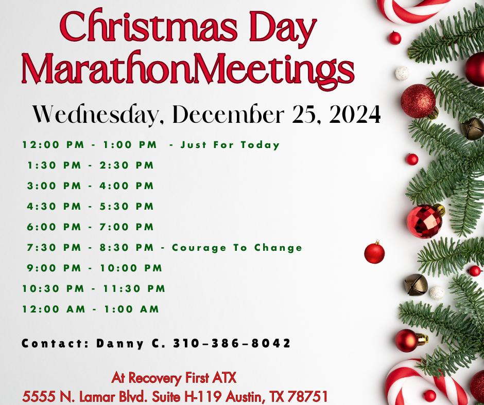 Christmas Day Marathon Meetings 2024