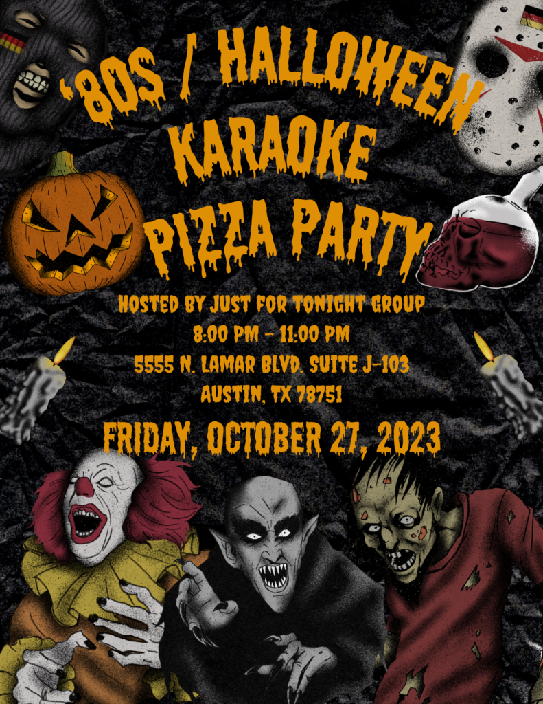 80s Halloween Karaoke Pizza Party