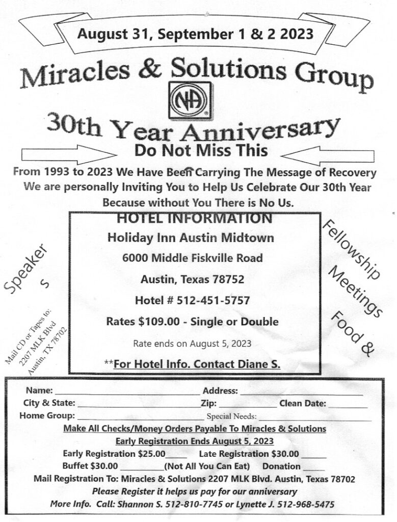 Miracles and Solutions 30th Anniversary