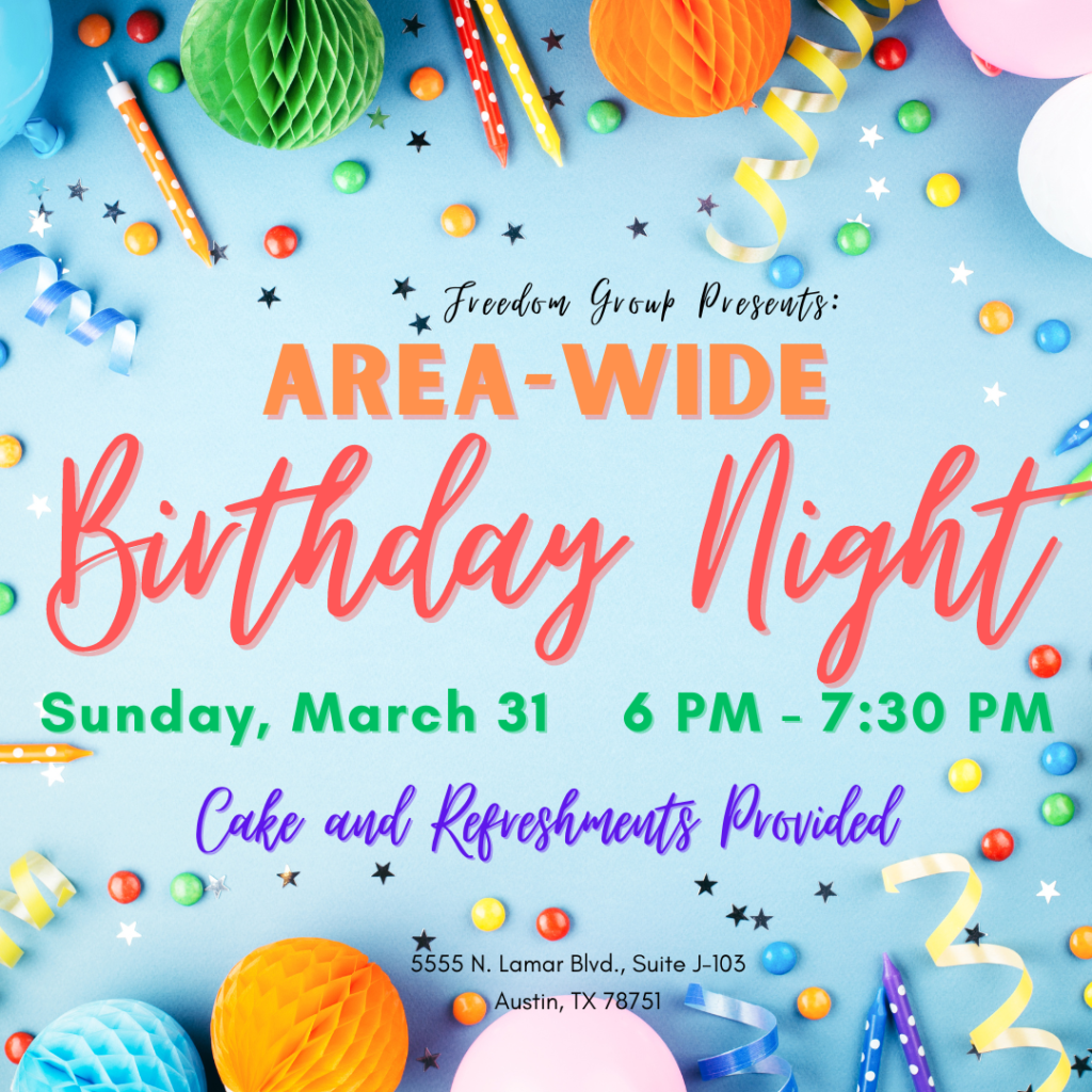 March 2024 Birthday Night Flyer