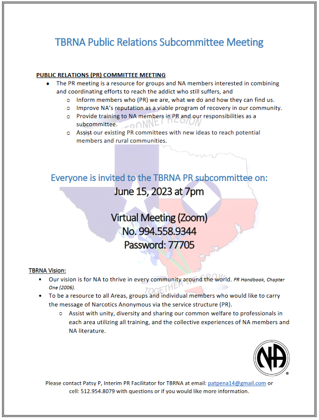 TBRNA PR Meeting